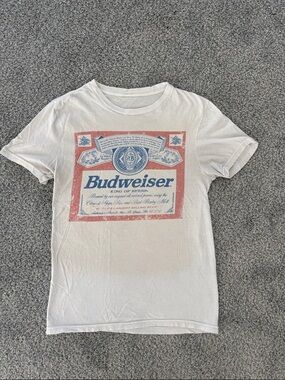 Budweiser White Graphic Tee
